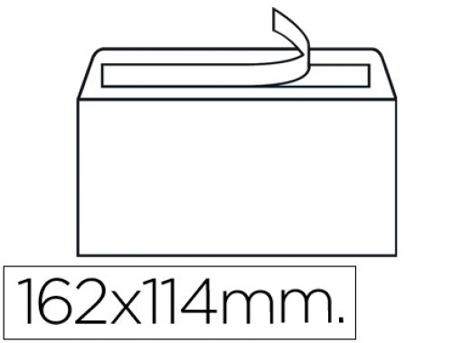 Envelope liderpapel n.19 mnimo normalizado branco 114x162mm tira de silicone pack de 500 unidades , Liderpapel , 33301 , 8423473333017